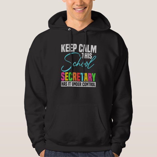 School Secretary u2013 Professional Administration Hoodie (Framsida)