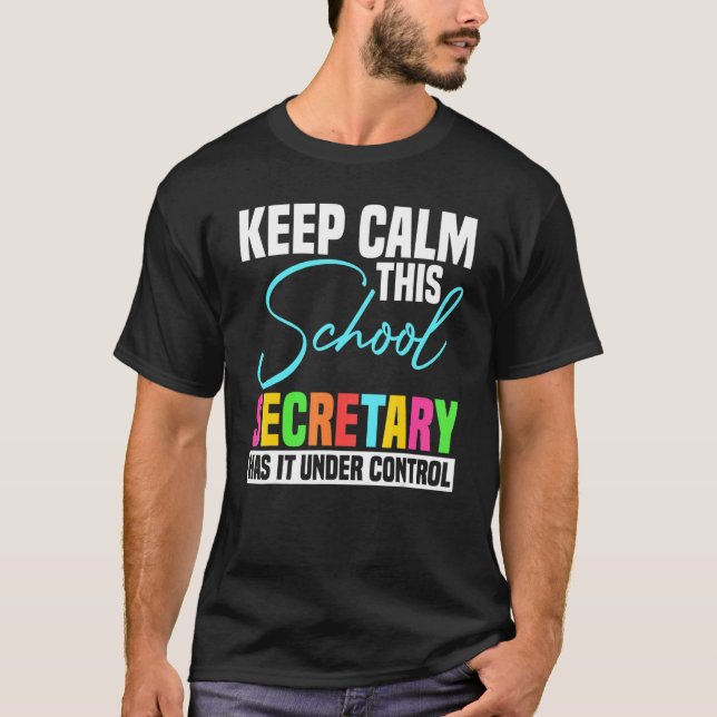 School Secretary u2013 Professional Administration T Shirt (Framsida)