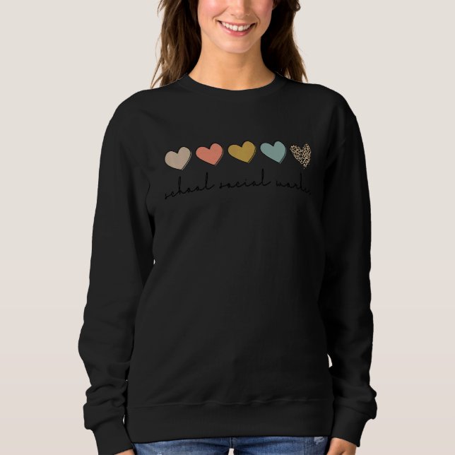School Social Worker Ssw Social Work Student Grad T Shirt (Framsida)