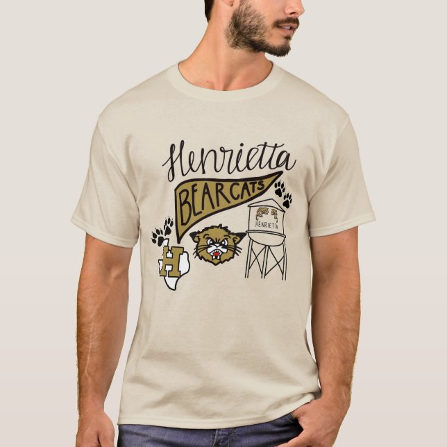 School Spirit Button T Shirt (Framsida)