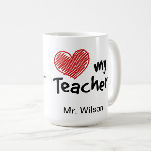 School Spirit Kärlek Min lärare Kaffemugg