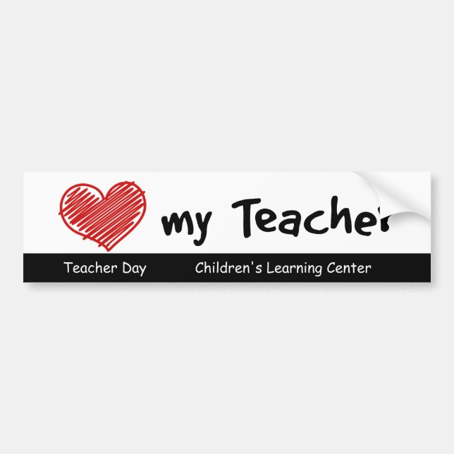 School Spirit Teacher Day Bildekal (Framsidan)