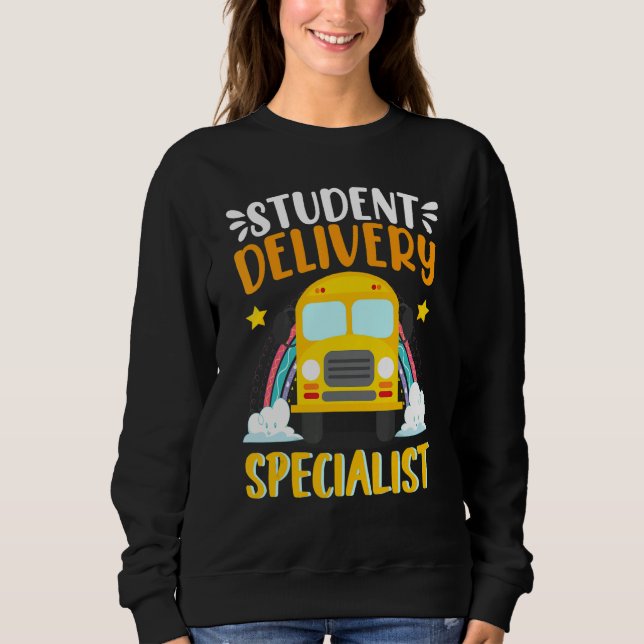 School Student Delivery Specialist  School Bus Dri T Shirt (Framsida)