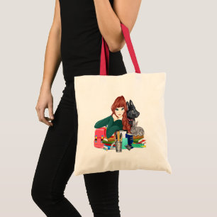 School Study Buddies Hårig Friends Tote Bag, ZKOA Tygkasse