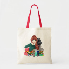 School Study Buddies Hårig Friends Tote Bag, ZKOA Tygkasse