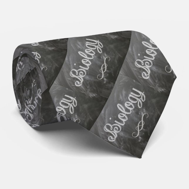 School Teacher Biology Blackboard Chalk Necktie Slips (Rullad)