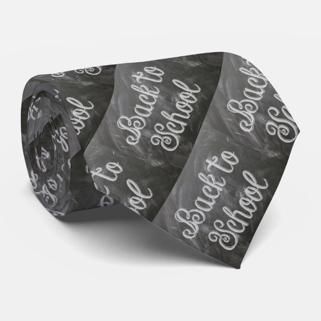 School Teacher Biology Blackboard Chalk Necktie Slips (Rullad)