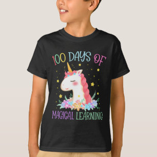 School Unicorn-dagen 100 dagar Magic Learning Gi T Shirt