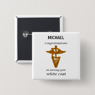 School Veterinary White Jackar Ceremony Knapp