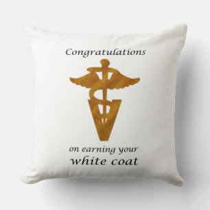 School Veterinary White Jackar Ceremony Kudde