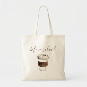 School Vin Coffee Funny Teacher Tygkasse