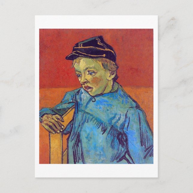 Schoolboy (Camille Roulin), Van Gogh Fine Art Vykort (Framsida)