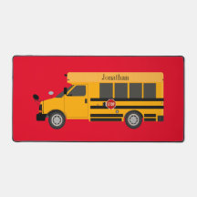 Schoolbus Kids Décor Desk Mats & Dynors