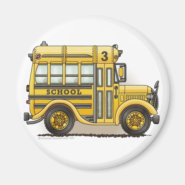 Schoolbus Magnets Magnet (Framsidan)