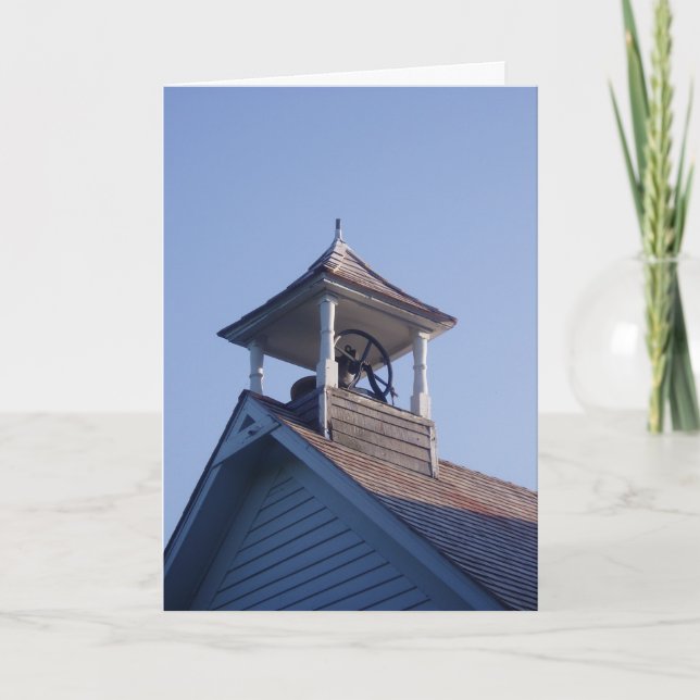 "Schoolhouse Belltower" gratulationskort Kort (Framsida)