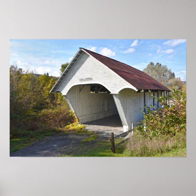 Schoolhouse Covered Bridge, Vermont Poster (Framsidan)