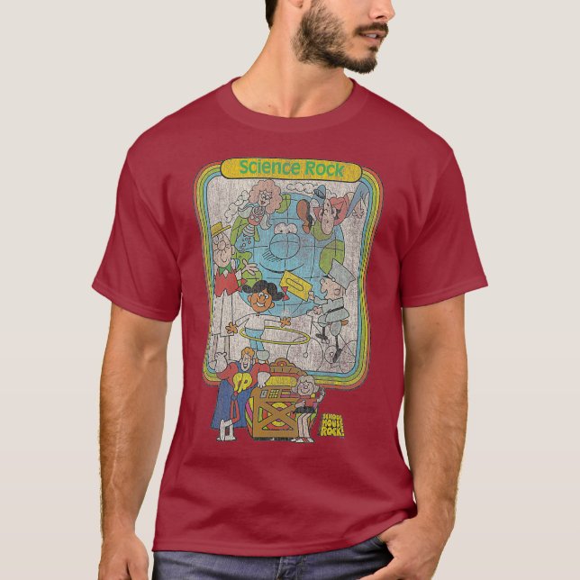 Schoolhouse Rock Science Rock T Shirt (Framsida)