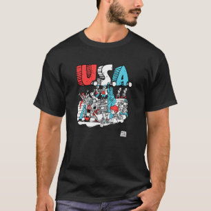Schoolhouse Sten Usa T Shirt