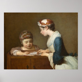 Schoolmistress - Jean-Siméon Chardin Fine Art Poster