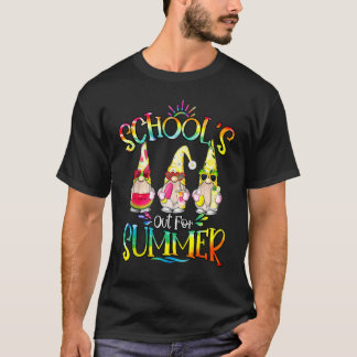 School's Out For Summer With My Gnomies Tie Dye Sc T Shirt