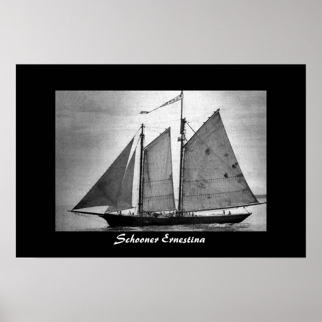 Schooner Ernestina Poster (Framsidan)
