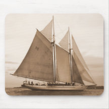 Schooner i Sepia