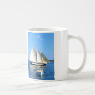 schooner- och hummerfartygmugg kaffemugg