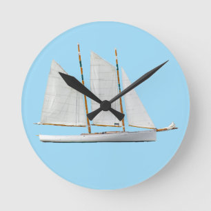 Schooner Rund Klocka