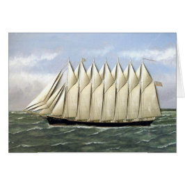Schooner Thomas W Lawson 1900-talet Hälsningskort