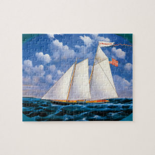 Schooner Yacht "America" av James Bard Pussel