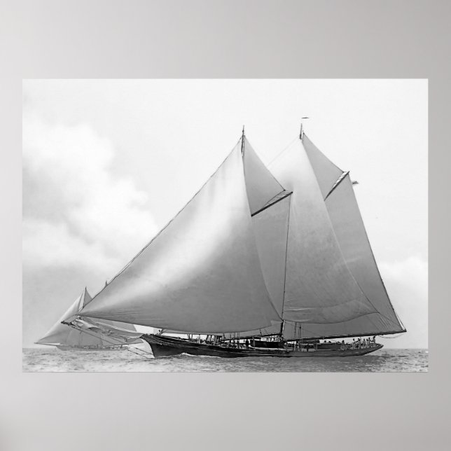 Schooner Yacht ’Ramona’ Poster (Framsidan)