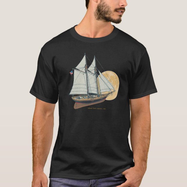 Schooneryacht "Amerika", 1851 Tee Shirt (Framsida)