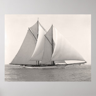 Schooneryacht Merlin Poster