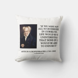 Schopenhauer Allt Så Intresserade Av Oss Själva Ci Kudde