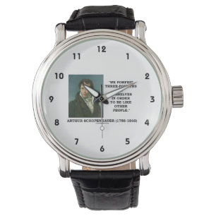 Schopenhauer förverkar vi tre - fourths oss själ armbandsur