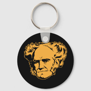Schopenhauer porträtt Keychain Nyckelring