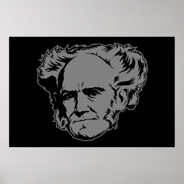 Schopenhauer Porträtt Poster (Framsidan)