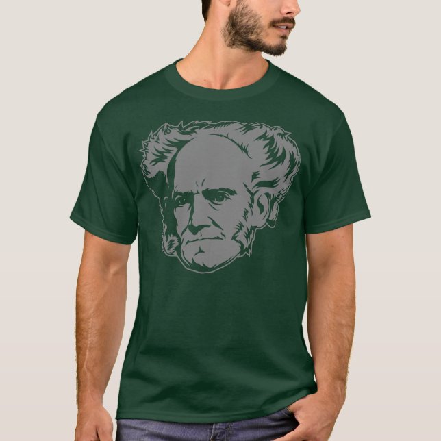 Schopenhauer porträtt t-shirt (Framsida)