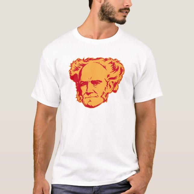 Schopenhauer porträttT-tröja T Shirt (Framsida)