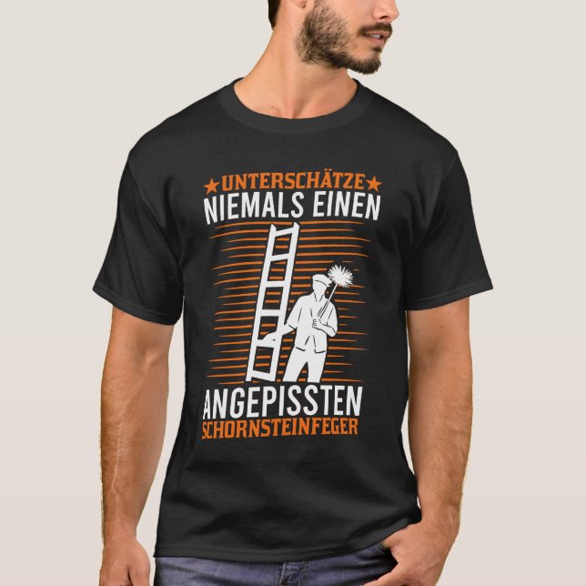 Schornsteinfeger Schornstein Kaminfeger Geschenk T Shirt (Framsida)