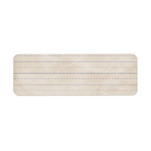 SCHPPR WRINKLED WHITE RULED SCHOOL LINED PAPPER ED RETURADRESS ETIKETT