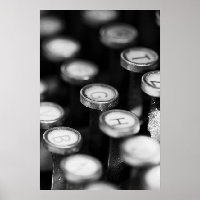 Schreibmaschinentasten Poster (Framsidan)