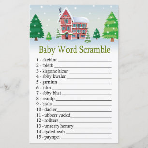 Schristmas Baby ord-skrampspel