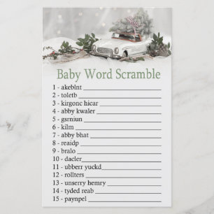 Schristmas-bilskårspel vid Baby ord