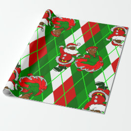Schristmas Black Tomfru plaid Presentpapper