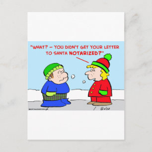 Schristmas brev jultomten notarie helg vykort