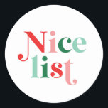 Schristmas-fin lista boho-färgat modernt teckensni runt klistermärke<br><div class="desc">Snygg listdekal. Boho Jul - färgstarkt modernt typsnitt.</div>