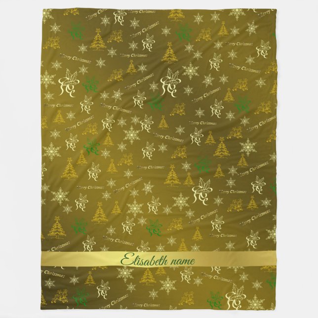 Schristmas fleece filte namn-mall (Framsidan)