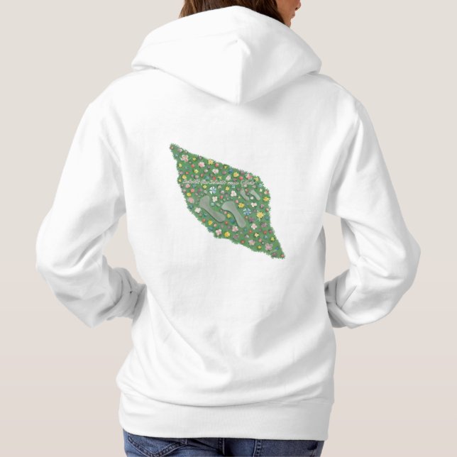 Schritt für Schritt zum Glück Hoodie Pullover T Shirt (Baksida)