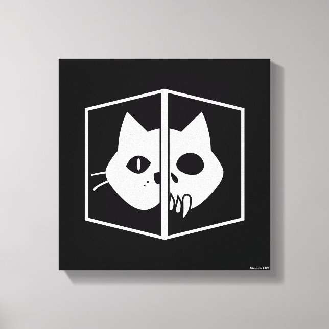 Schrödinger Cat Graphic Canvastryck (Framsida)